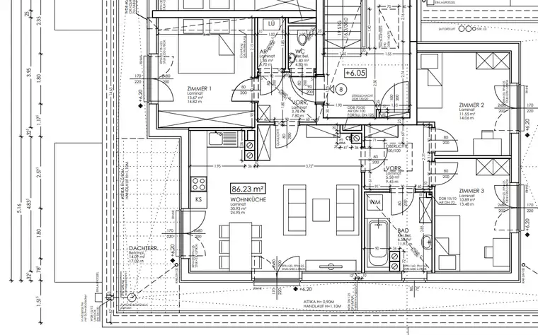 Geförderte 4-Zimmer Dachgeschosswohnung in Miete mit Kaufoption | 