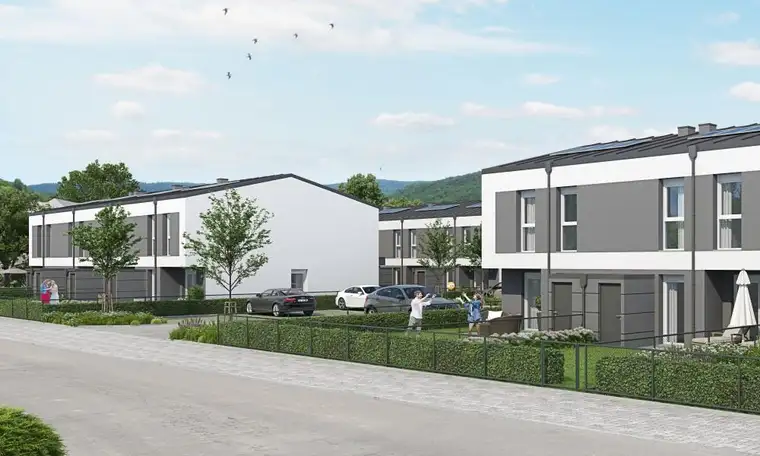 gefördertes Reihenhaus 20 | großer Garten | inkl. 2 Stellplätzen | Kaufoption