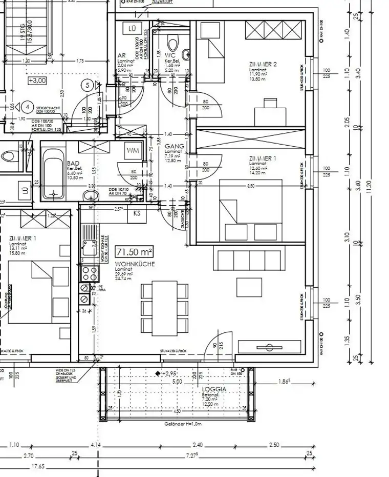Geförderte Miete mit Kaufoption | Top 2/5 | 1. OG mit Loggia.