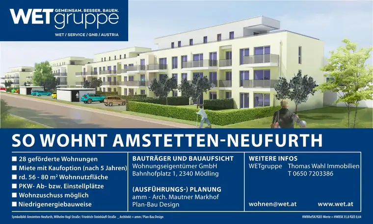 geförderte Wohnung | Loggia und Balkon | Top 17/11 | 2.OG | Miete mit Kaufoption 