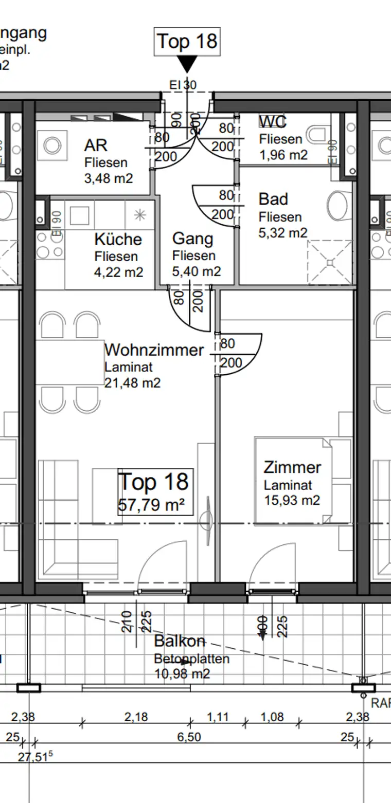 Geförderte 2-Zimmer Wohnung | Junges Wohnen | ca. 57 m² | Balkon