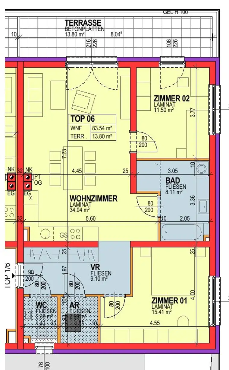 Emmersdorf/Donau. Geförderte 83 m² Wohnung | Miete mit Kaufoption | Balkon. 