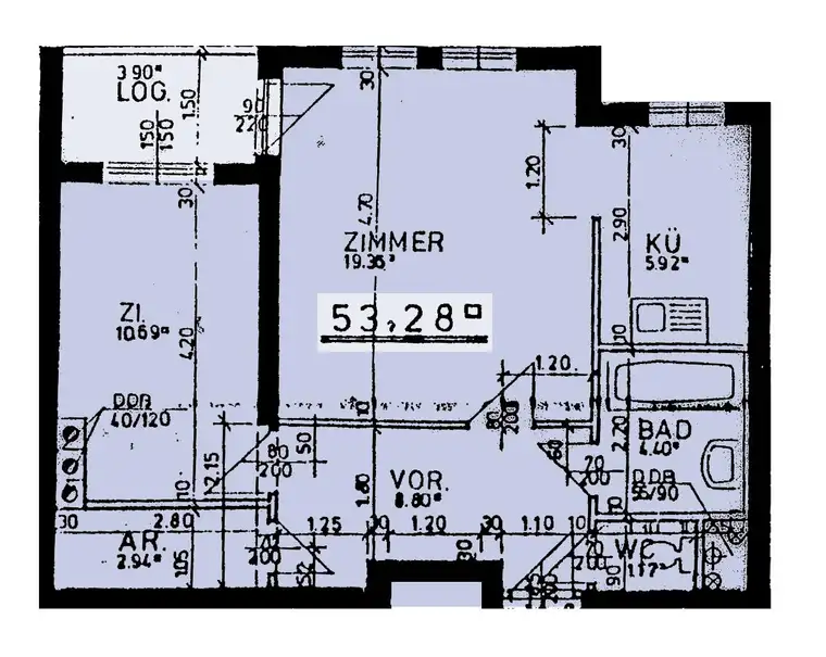 Rohrbach an der Gölsen | 2 Zimmer Mietwohnung | Loggia | ca. 53 m²