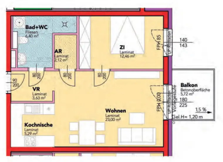 Haag. Erstbezug 53 m² Miete mit Kaufrecht. 