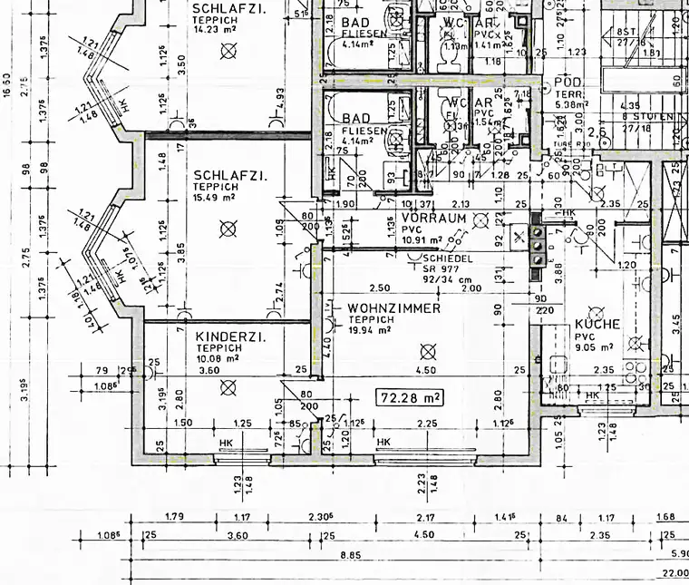 Geförderte 3-Zimmer Mietwohnung | ca. 72 m² | Erdgeschoss 