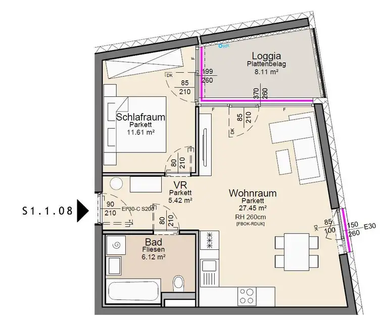 *Provisionsfrei* Einzigartige 2-Zimmer-Wohnung mit Loggia / IDEAL für Anleger