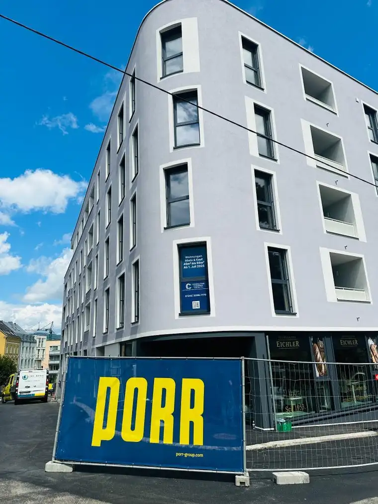 Traumhafte 2-Zimmer-Wohnung mit Balkon Richtung Innenhof – Erstbezug
