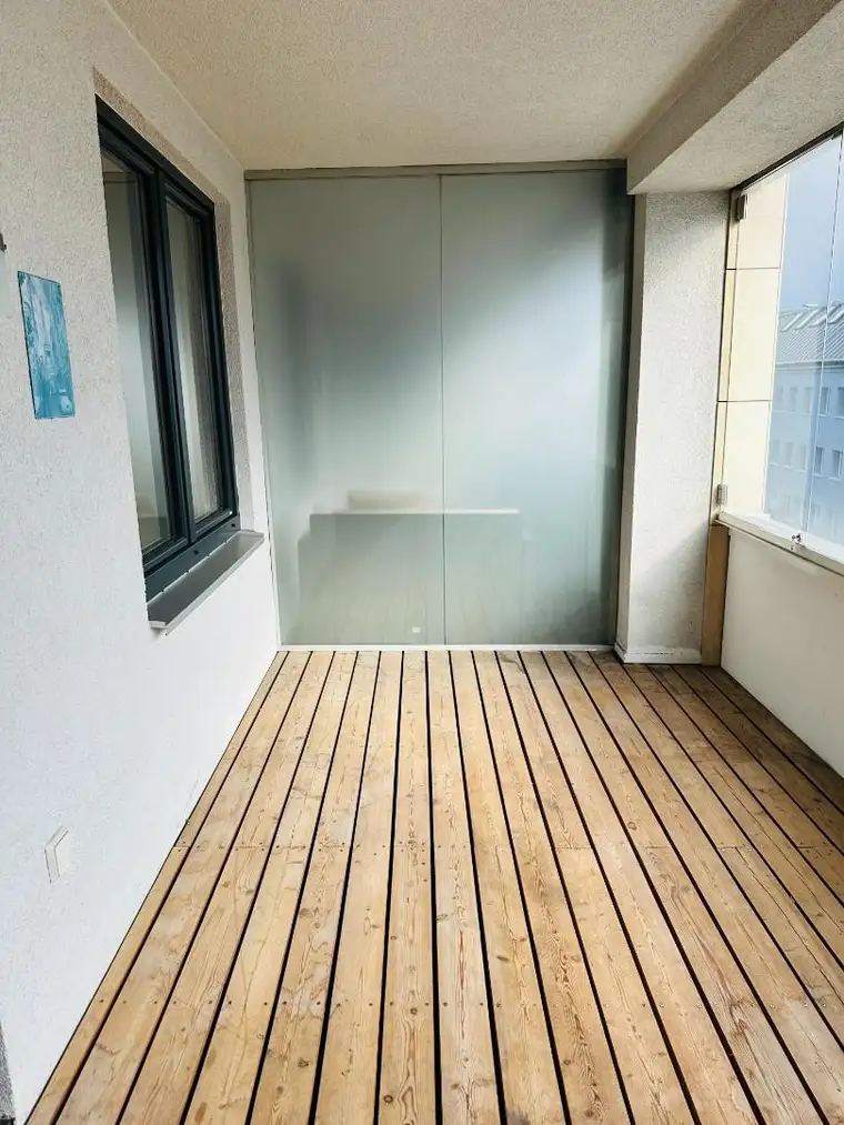 City-Apartment mit 10,55 m² Loggia im Zentrum von Wels