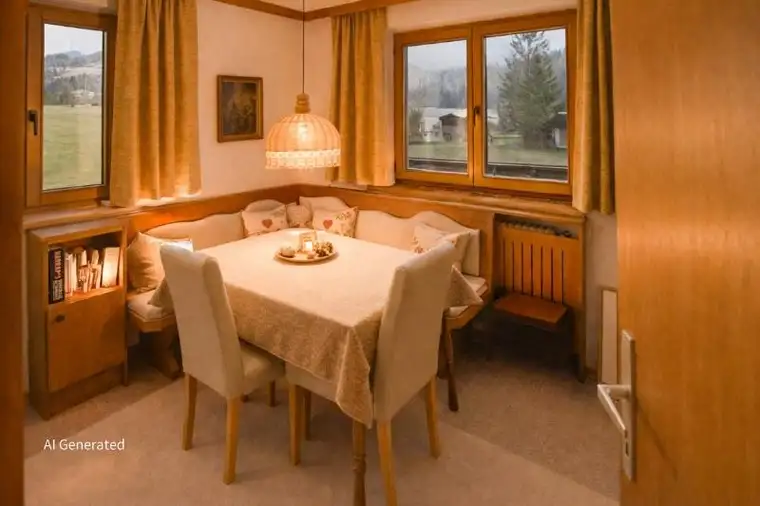 Wohnhaus mit Teilfreizeitwohnsitzwidmung in absoluter Ruhelage und unverbautem Bergblick in Kössen zu verkaufen