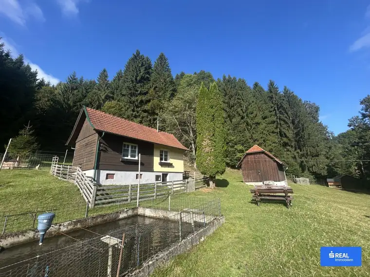 RARITÄT Nähe Wolfsberg - Häuschen mit Nebengebäuden, Fischteiche und Wildgehege