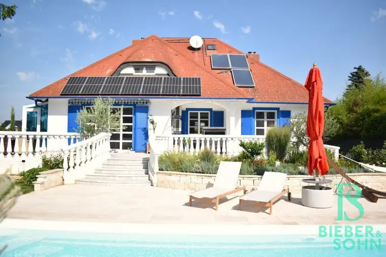 Mediterranes Lebensgefühl pur – Einzigartiges Einfamilienhaus mit Pool in Jois / Neusiedler See