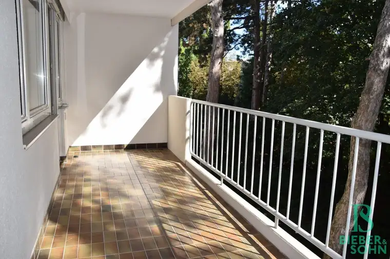 Großzügige, top renovierte Wohnung mit Loggia und Garagenplatz - Blick ins Grüne!