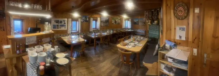 Gastronomische Berghütte in 2.350 m Höhe
