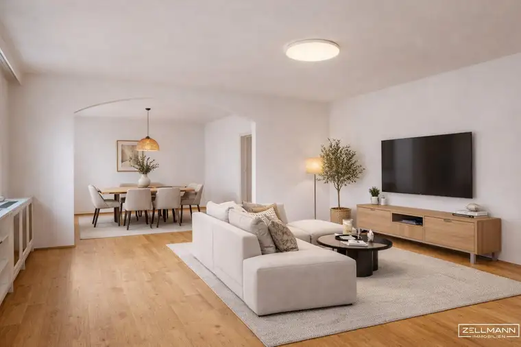 NUSSDORF | ZAUBERHAFT WOHNEN BEIM NUSSBERG – GROSSZÜGIGE 5/6-ZIMMER-WOHNUNG MIT VIEL GESTALTUNGSPOTENZIAL | 2 GARAGEN INKLUSIVE | ZELLMANN IMMOBILIEN