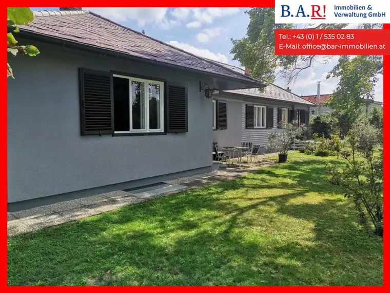 Büro oder Büro-Wohnung im renovierter Bungalow mit Garten in Strasshof