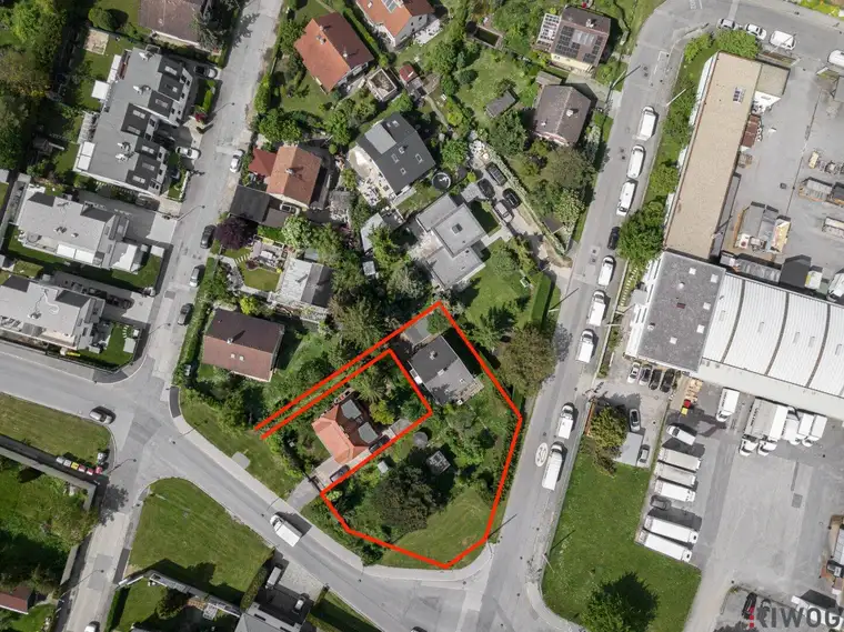 BAUTRÄGERLIEGENSCHAFT mit Altbestand inkl. Studie für 4 Häuser mit großzügigen Gärten | ca. 765 m² WNF erzielbar