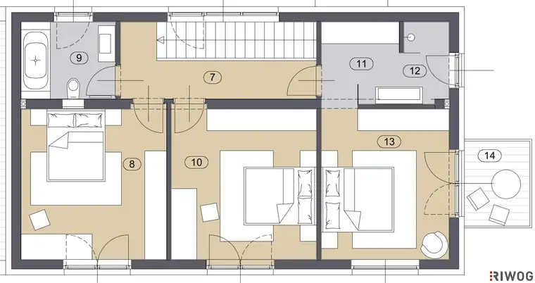 ERSTBEZUG | Exklusive Doppelhaushälfte | ca. 353 m² Garten | 4-5 Zimmer | Süd/Ost | Luftwärmepumpe | 2 KFZ-Stellplätze | 5 Minuten ins Zentrum Perchtoldsdorf
