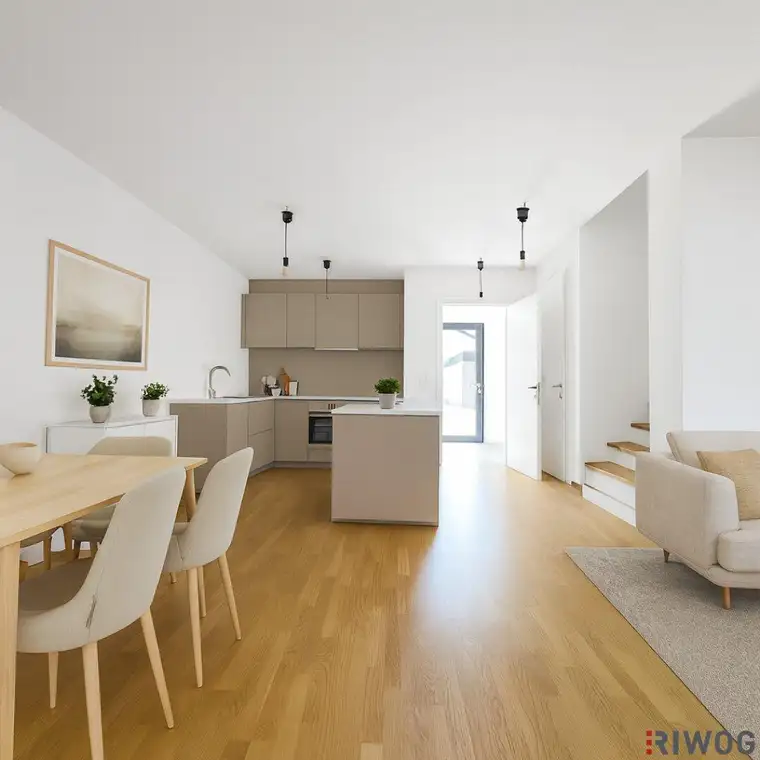Fertiggestellt &amp; bezugsbereit | 5-Zimmer Neubau-Reihenhaus mit ca. 50m² Eigengarten | Hofruhelage | Luftwärmepumpe