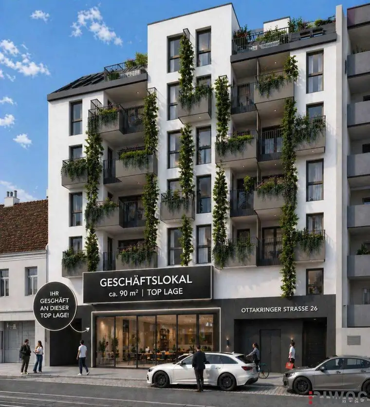 Flexibel nutzbare Geschäftsfläche in frequentierter Lage auf der Ottakringer Straße Nähe U6-Station Alser Straße | Erstbezug | Fernwärme | Nachhaltiges Bauprojekt