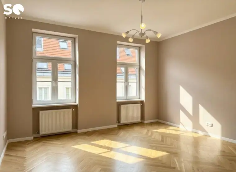 #SQ - TOP LAGE: 2 ZIMMER ALTBAU WOHNUNG IM 3. STOCK - SANIERT, LICHTDURCHFLUTET UND IDEAL AUFGETEILT!