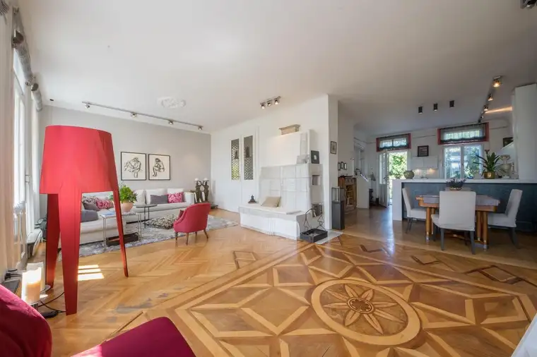 Beim Lainzer Tor - elegante Jugendstilvilla mit zweiter Wohneinheit für Büro/Praxis