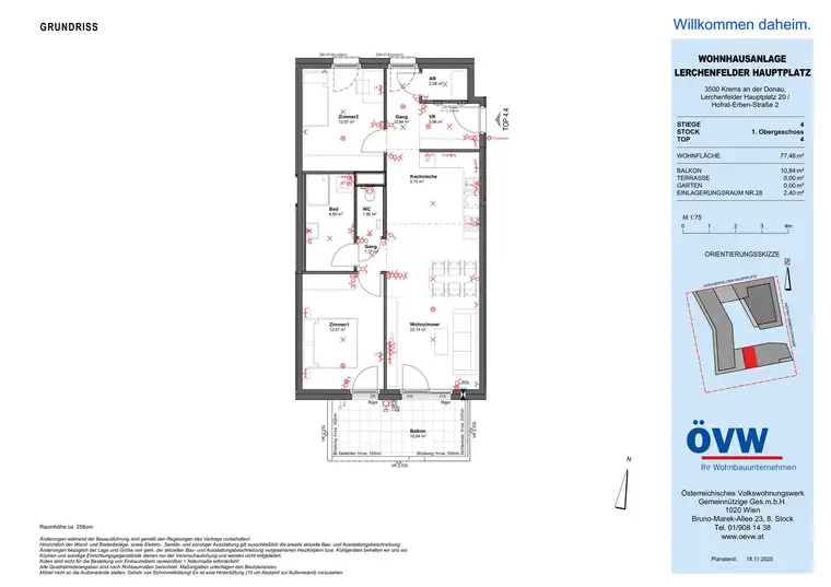 Ihr neues Zuhause in Krems – ERSTBEZUG Stiege 4 / Top 4