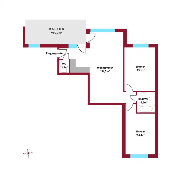 JETZT NOCH WÜNSCHE EINBRINGEN! Neubau/Erstbezug I Balkon I Schlüsselfertig I Luftwärmepumpe inkl. Kühlung 