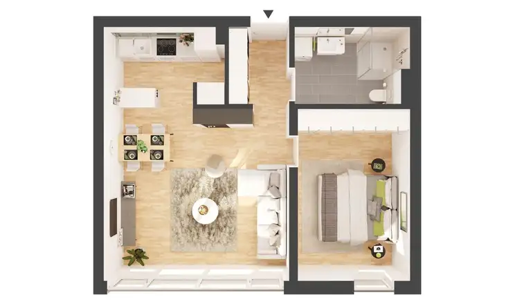 2-Zimmer Hochparterre Neubau-Wohnung (W06)