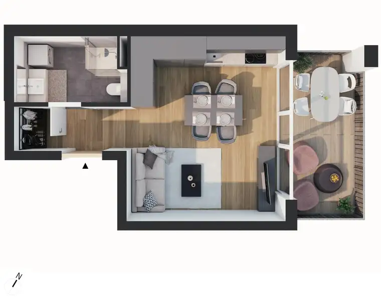 1-Zimmer Wohnung (Top BW02)