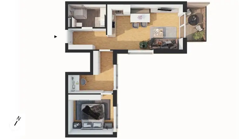 Hochwertige 2.5-Zimmer Neubau-Wohnung mit Balkon (W06)