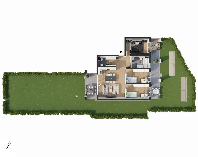 Hochwertige 4-Zimmer Neubau-Gartenwohnung EW03