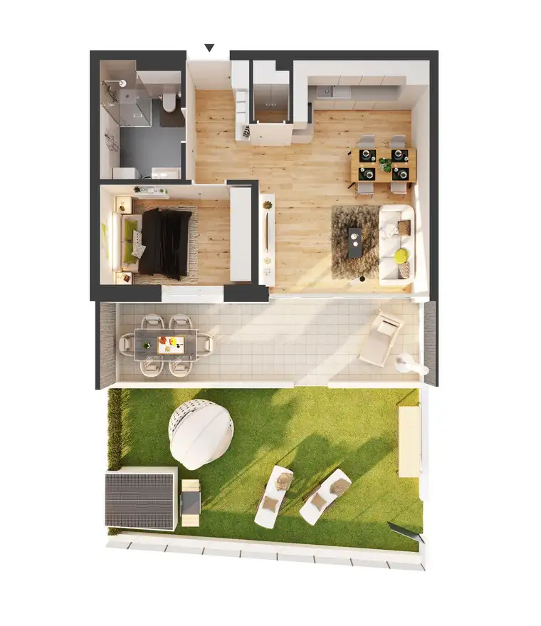2-Zimmer Neubau-Gartenwohnung (AW05)