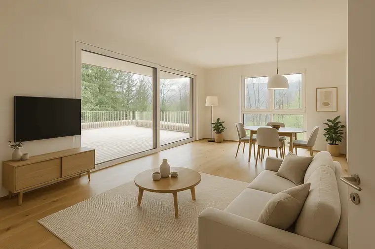 Hochwertige 3-Zimmer Neubau-Wohnung mit großer Terrasse (W09)