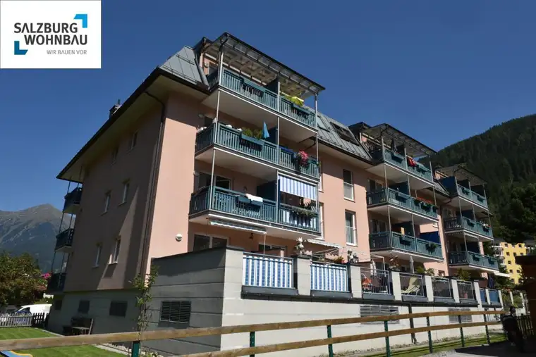 ZUHAUSE! Gemütliche, geförderte 2-Zimmerwohnung mit Balkon und Tiegaragenplatz in Bad Gastein! Mit hoher Wohnbeihilfe oder Mietzinsminderung