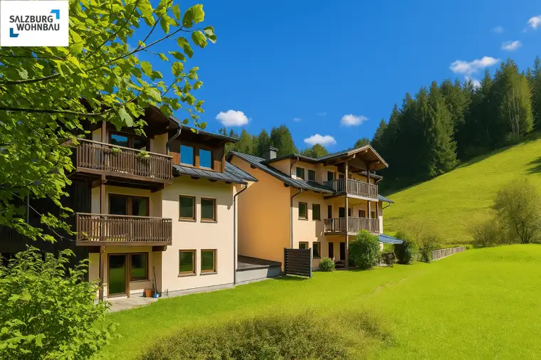 RAUS AUS DER STADT - 3 ZIMMER IM GRÜNEN! Sehr große, geförderte 3-Zimmerwohnung mit Loggia und Carportplatz in Hüttau! Mit hoher Wohnbeihilfe = Reduktion der Mietkosten