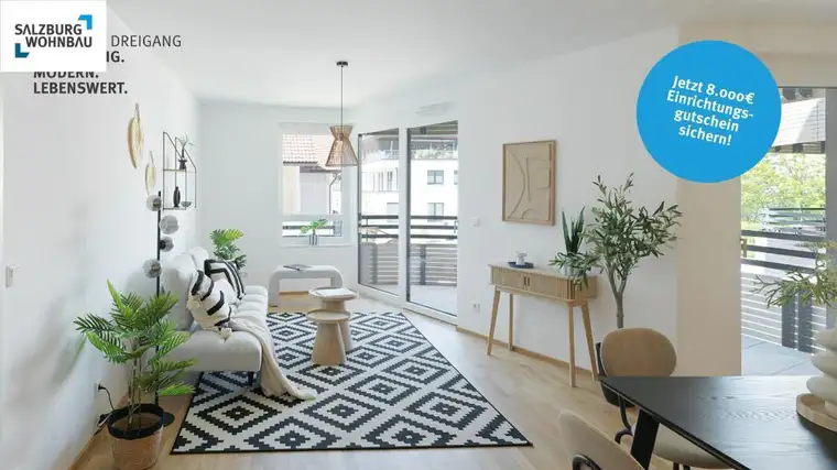 Neubau-Dachgeschoßwohnung Golling: Jetzt Einrichtungsgutschein EUR 8.000,- und Wohnbauförderung sichern!