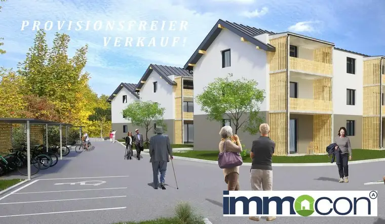3 Raum Wohnung mit Terrasse und Eigengarten. Neubau!