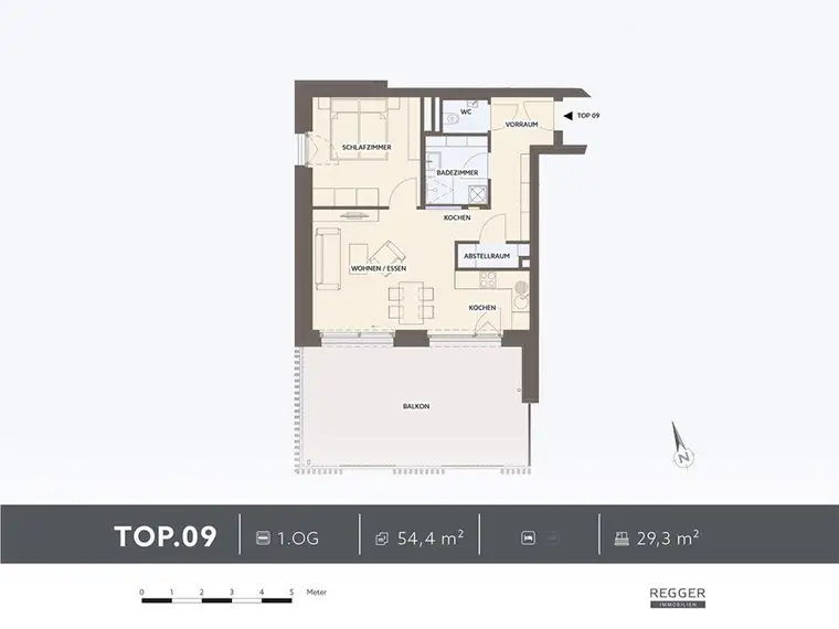 WOHNKOMFORT MIT FREIRAUM – ATTRAKTIVE EIGENTUMSWOHNUNG MIT GROSSZÜGIGEM BALKON!