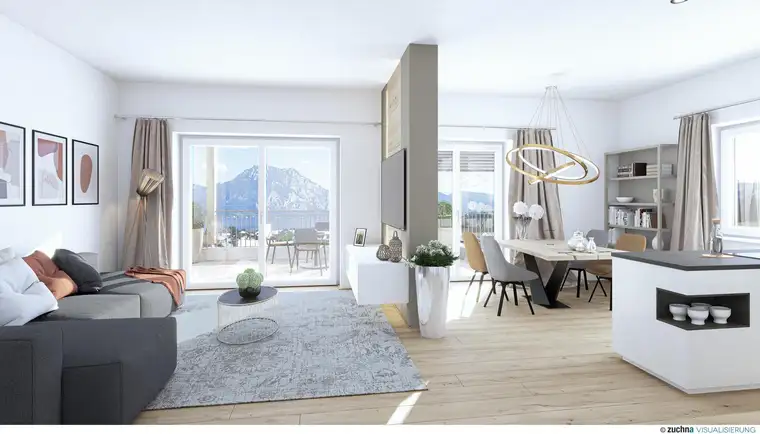"DER TRAUNSTEINBLICK" - 3-Zimmer Eigentumswohnung mit Seeblick