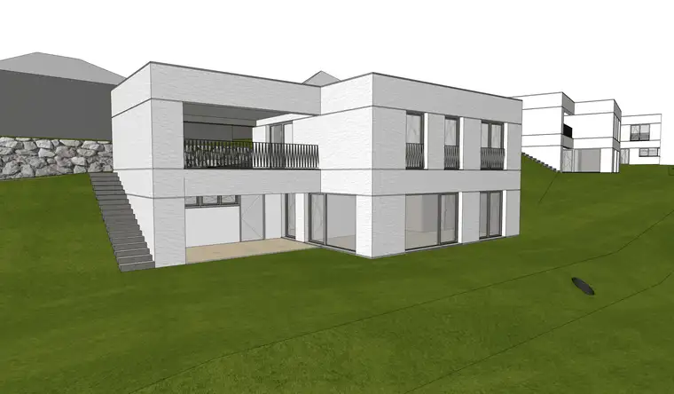 Modernes, energieeffizientes Wohnhaus in Siedlungslage im Zentrum