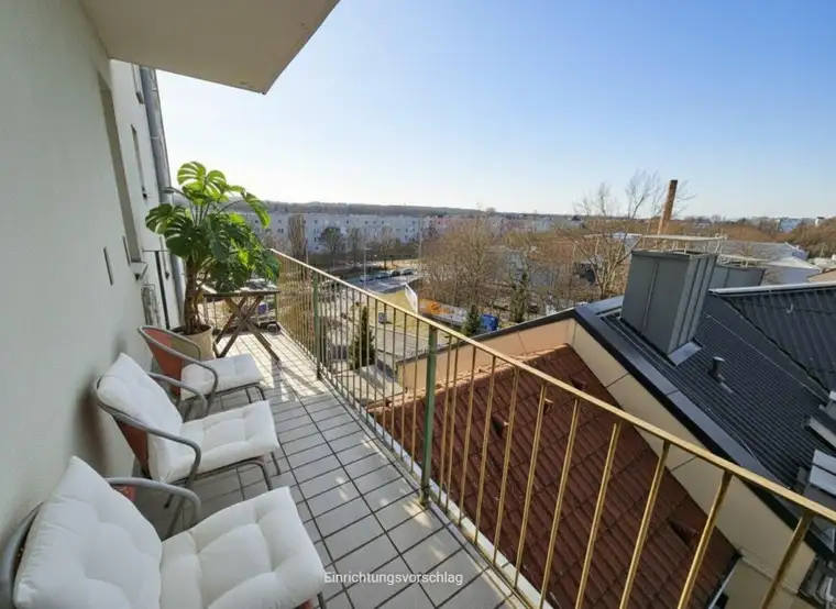 HELLE 1-ZIMMER WOHNUNG MIT GROSSEM BALKON IN LINZ-EBELSBERG