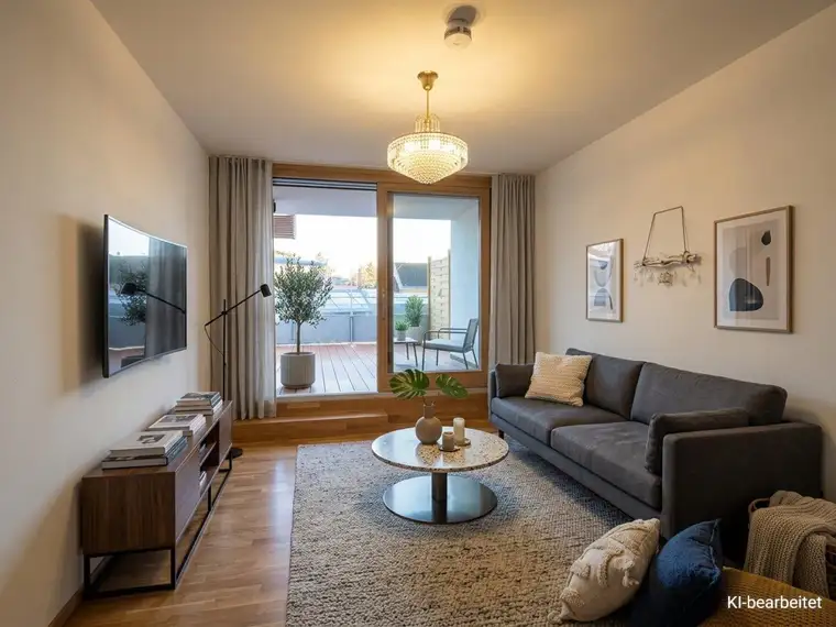 Gemütliche 2-Zimmer-Wohnung mit Loggia und Einbauküche