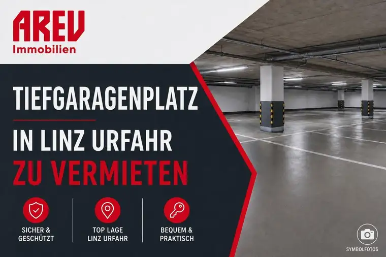 TIEFGARAGENABSTELLPLATZ in der Freistädterstrasse 216 ab sofort verfügbar