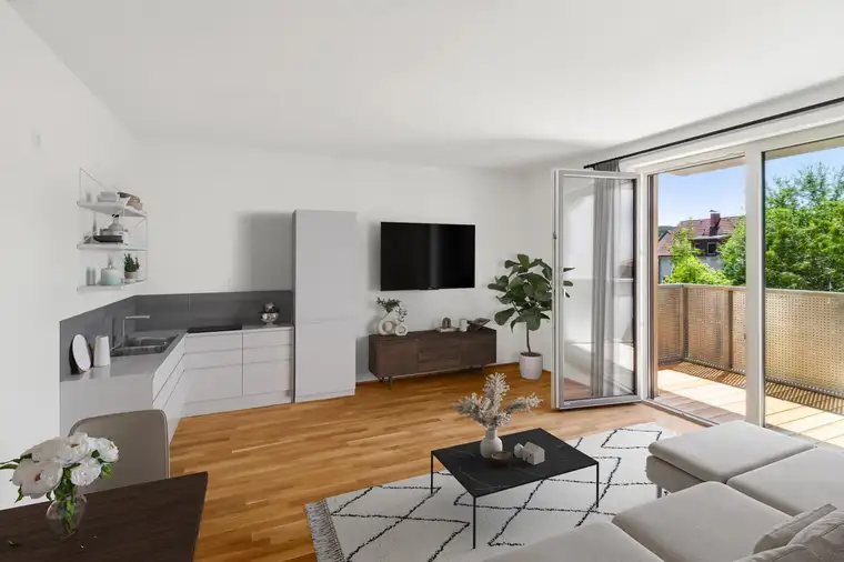 Erstklassiger Wohntraum in Ternitz – 3-Zimmer-Neubauwohnung mit Balkon und Garten