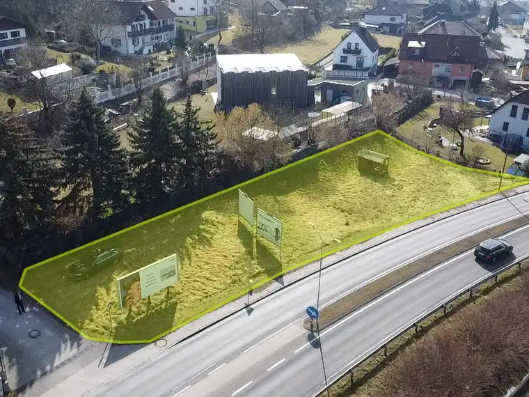 Baugrundstück in Top-Lage – 957 m² direkt an der B1 in Ornding!