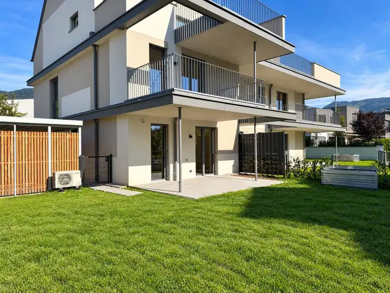 ERSTBEZUG IN AIGEN: 2-Zimmer-Neubauwohnung mit Garten &amp; 2 TG-Plätzen