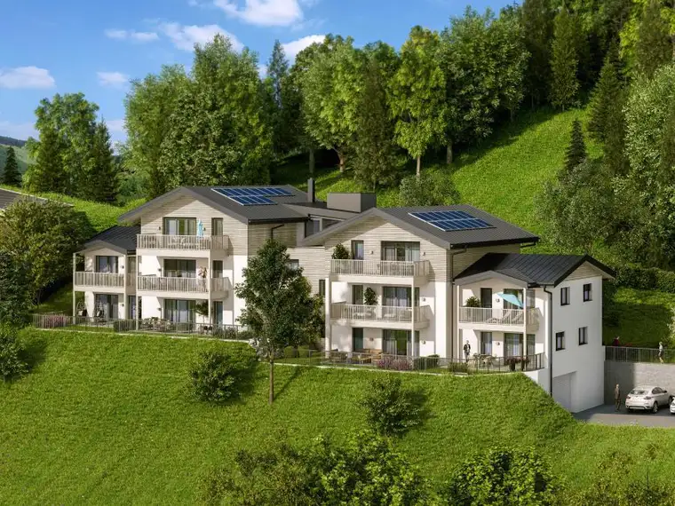 Zur Miete: Neubau Dachgeschosswohnung mit Bergpanorama in Piesendorf