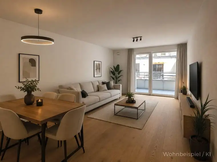ERSTBEZUG: 3-Zimmer-Neubauwohnung mit Balkon, Carport und großem Kellerabteil
