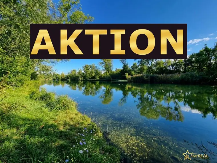 PREIS REDUZIERT! GRUNDSTÜCK IN EINZIGARTIGER LAGE DIREKT AM MÜHLWASSER - NÄHE DONAUSPITAL