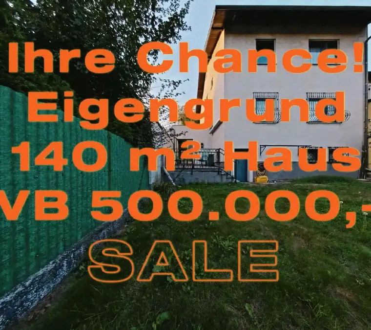 IHRE CHANCE +EIGENGRUND +140 m² Haus +GARAGE +DIREKT IN LANGENZERSDORF
